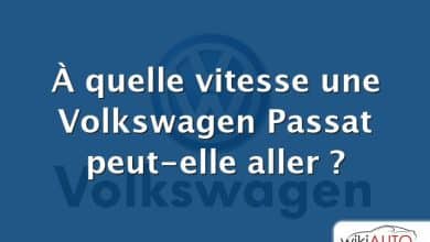 À quelle vitesse une Volkswagen Passat peut-elle aller ?